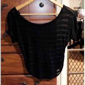 Black on or off shoulder shirt!